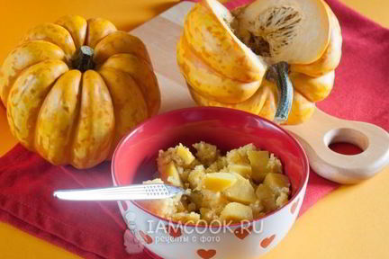 Кукурузная каша с тыквой