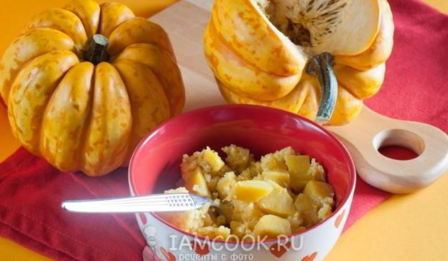 Рецепт кукурузная каша с тыквой