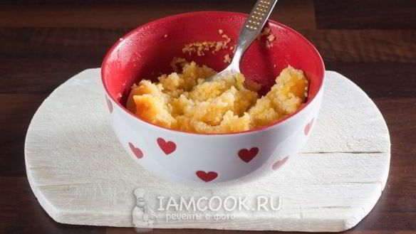 ШАГ 7. кукурузная каша с тыквой