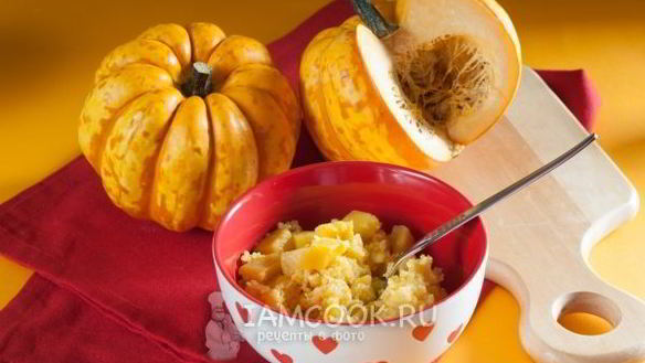 ШАГ 8. кукурузная каша с тыквой