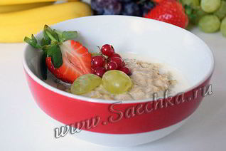 Овсяная каша на молоке