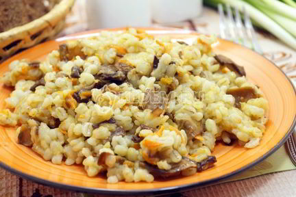 Перловая каша с грибами