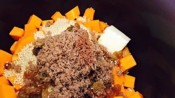 ШАГ 4. пшенная каша с тыквой в мультиварке