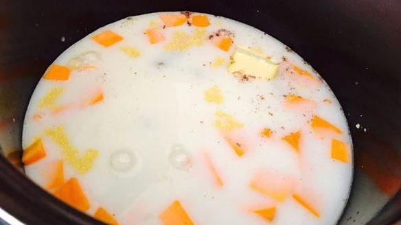 ШАГ 5. пшенная каша с тыквой в мультиварке