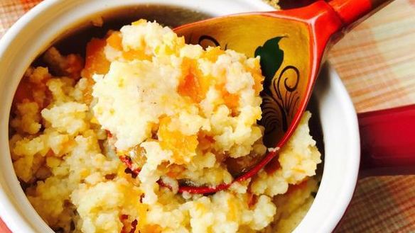 ШАГ 6. пшенная каша с тыквой в мультиварке