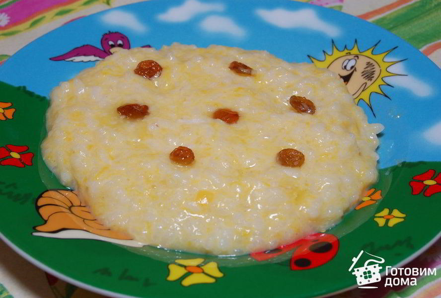 Рисовая каша с тыквой