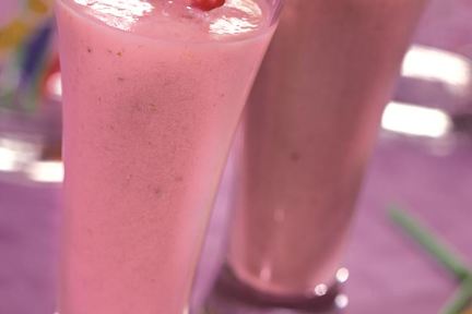 Клубнично-банановый коктейль