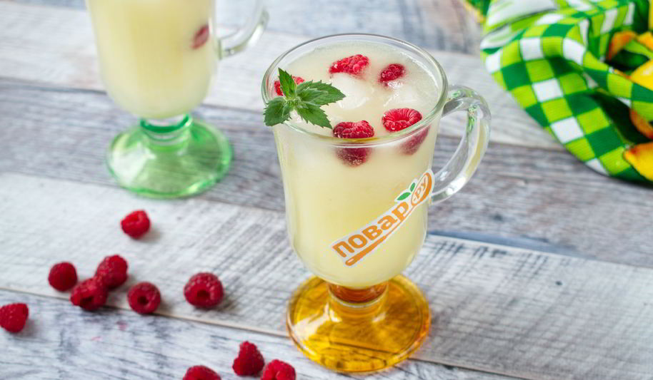 Рецепт напиток из дыни и малины