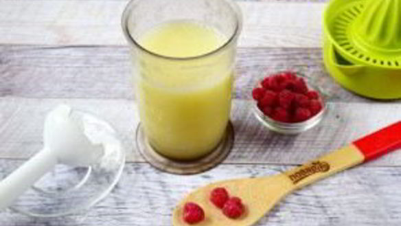 ШАГ 2. напиток из дыни и малины