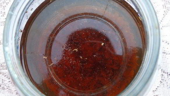 ШАГ 2. напиток из календулы с цветочным льдом