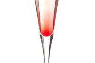 Новогодний клубничный коктейль с шампанским
