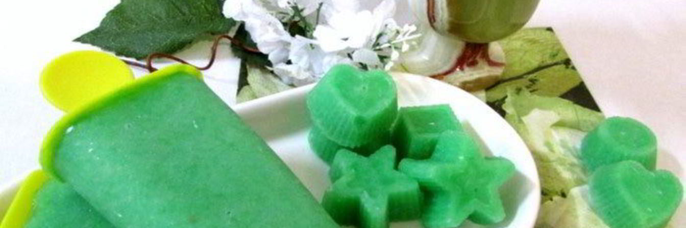 Огуречный лед с мятным сиропом