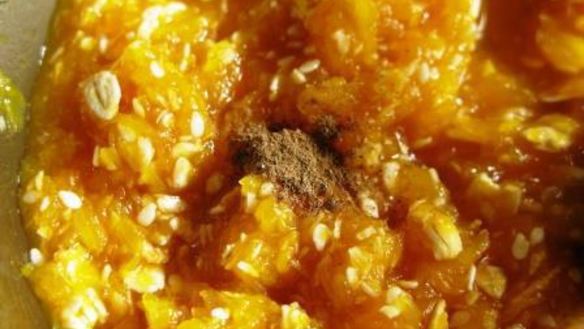 ШАГ 4. панна котта с тыквенно-злаковым коктейлем