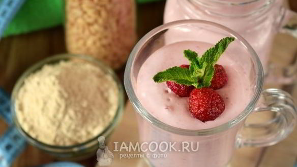 ШАГ 6. протеиновый коктейль с творогом и кедровой мукой