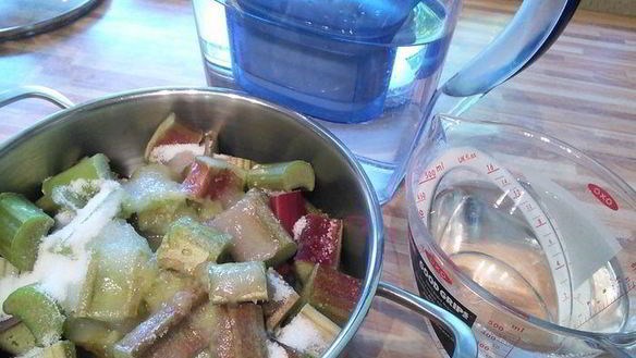 ШАГ 2. ревеневый сироп