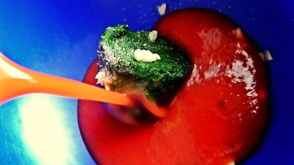 ШАГ 2. томатно-шпинатный напиток