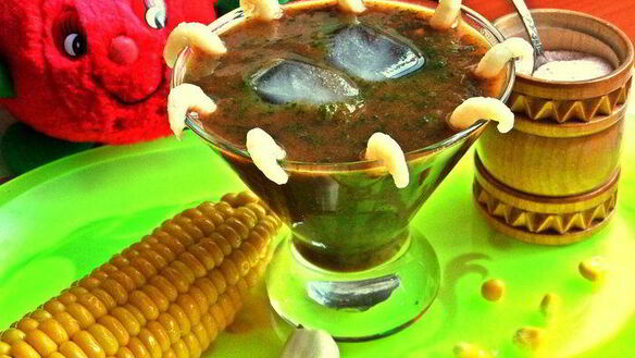 ШАГ 8. томатно-шпинатный напиток