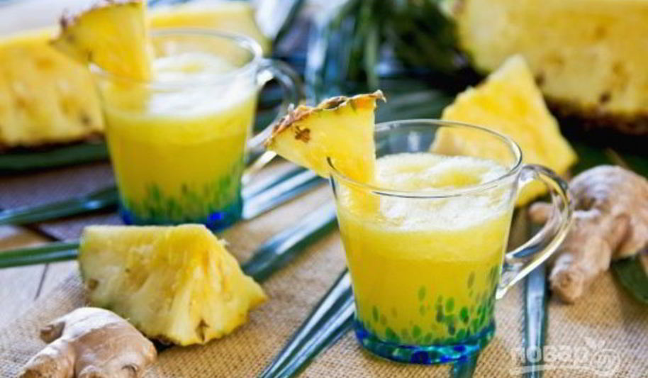 Рецепт тропический имбирный пунш