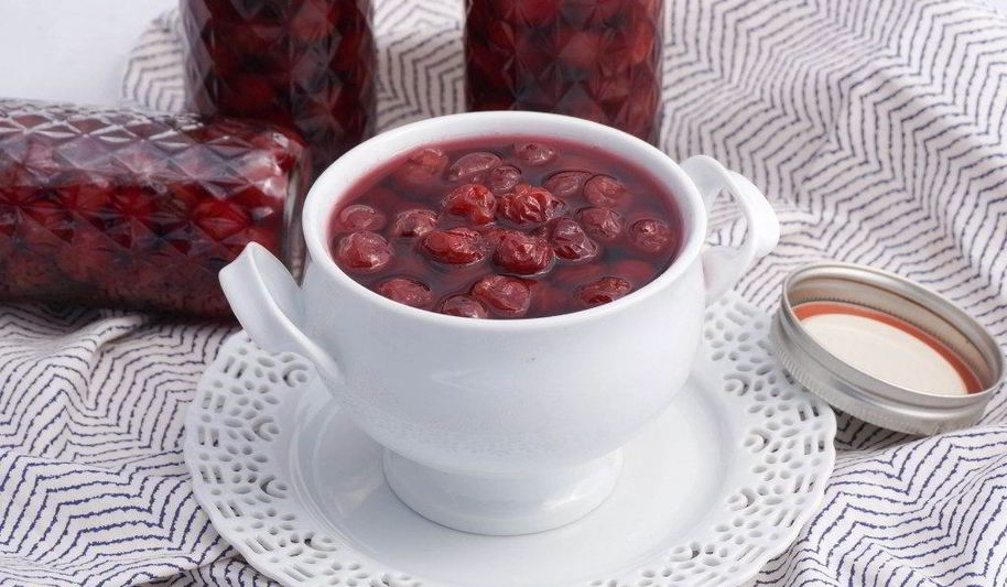 Рецепт вишня в сиропе