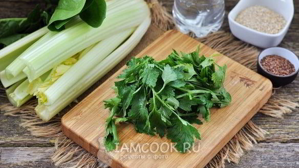 ШАГ 3. зеленый коктейль с овсяными хлопьями и льном