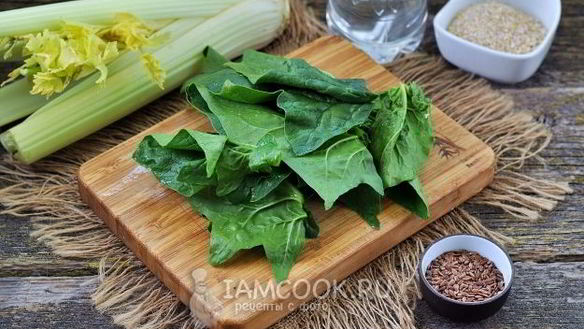 ШАГ 6. зеленый коктейль с овсяными хлопьями и льном