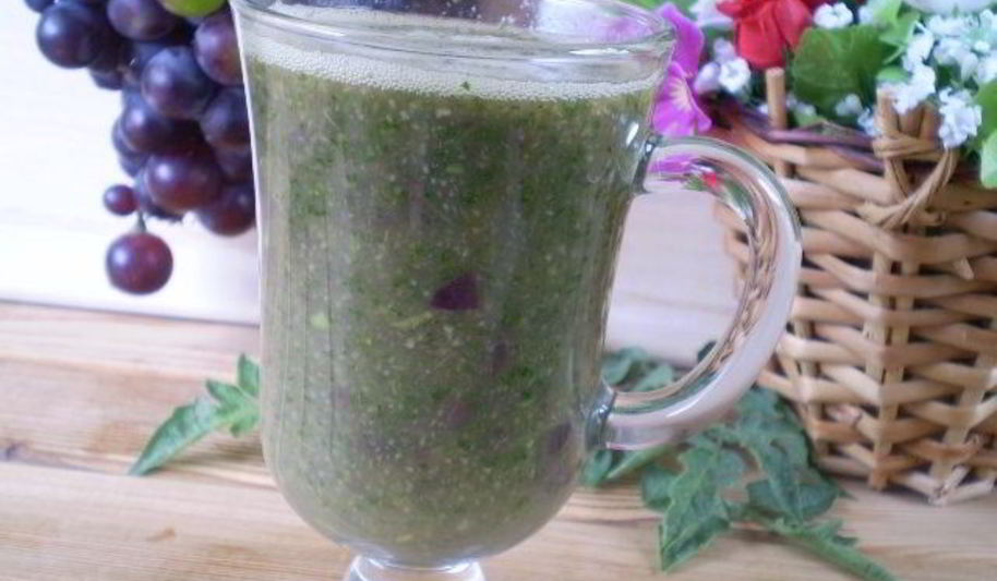 Рецепт зеленый коктейль с виноградом