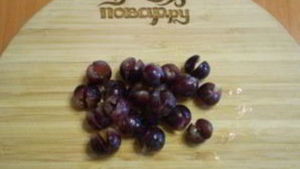 ШАГ 2. зеленый коктейль с виноградом