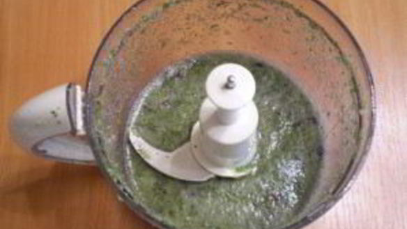 ШАГ 4. зеленый коктейль с виноградом