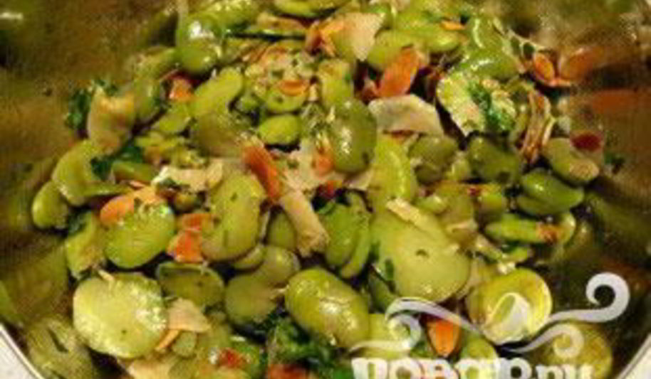 Рецепт бобовый салат с сыром пармезан