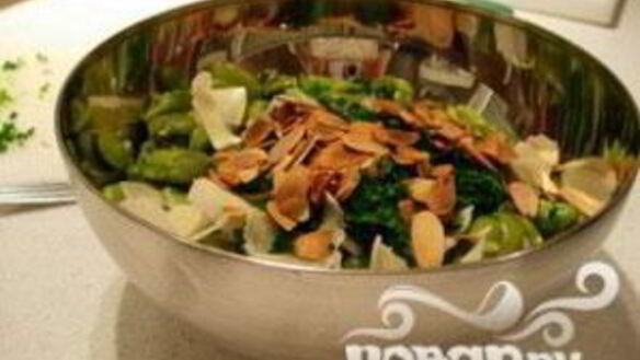 ШАГ 10. бобовый салат с сыром пармезан