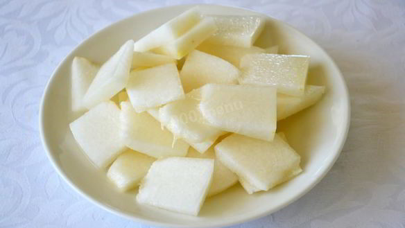 ШАГ 2. фруктовый салат с майонезом и чесноком