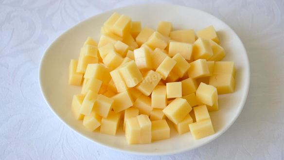 ШАГ 3. фруктовый салат с майонезом и чесноком