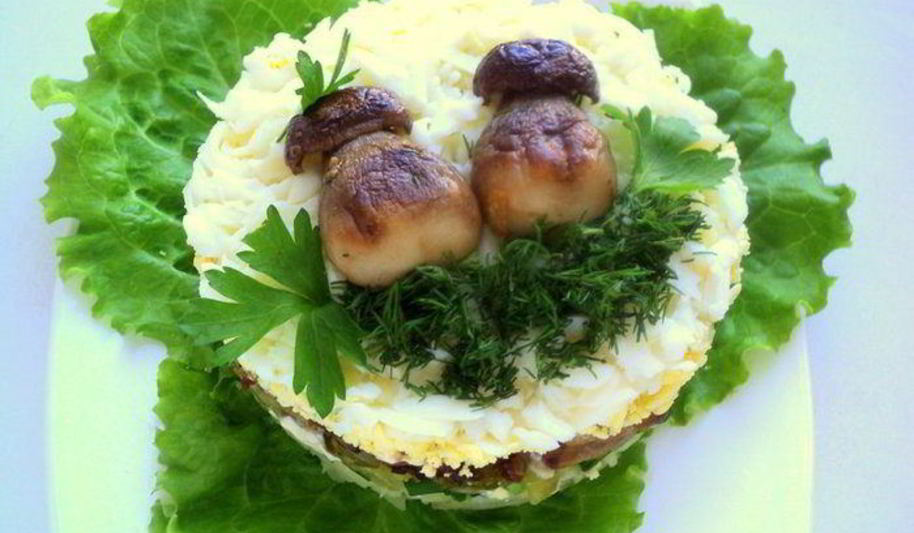 Рецепт салат боровички