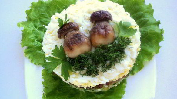 ШАГ 11. салат боровички