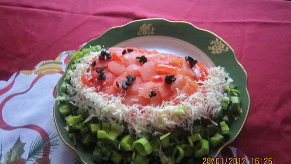 ШАГ 5. салат долька арбуза