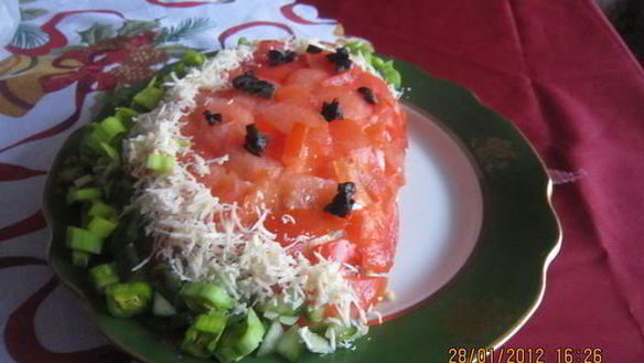 ШАГ 6. салат долька арбуза