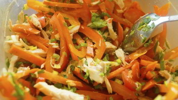 ШАГ 7. салат из болгарского перца и помидоров