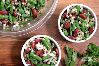 Салат из консервированной красной фасоли