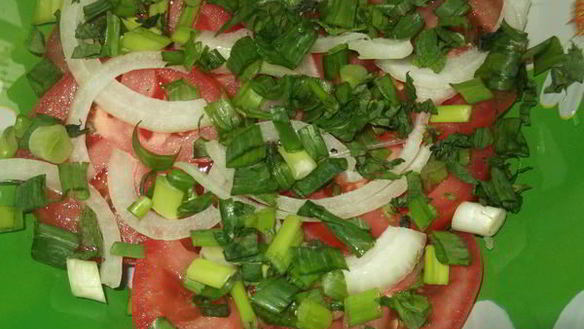 ШАГ 5. салат из помидор с мятой