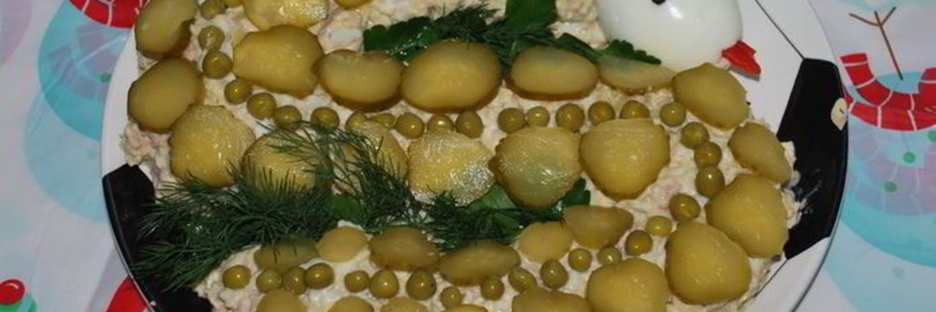 Салат из рыбной консервы