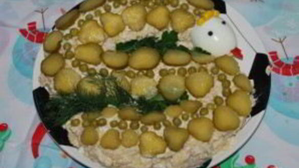 ШАГ 5. салат из рыбной консервы