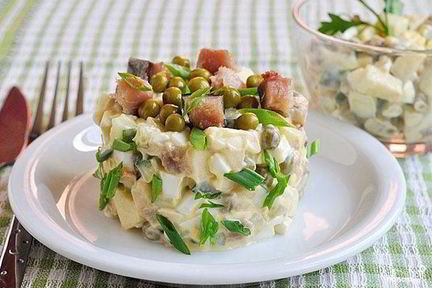 Салат из скумбрии