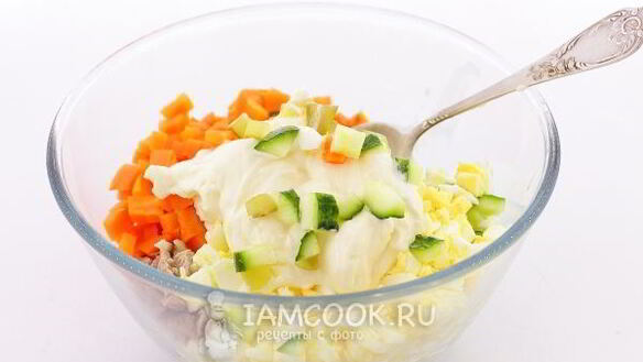 ШАГ 7. салат лесная поляна с грибами