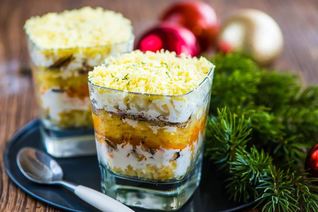 Салат мимоза со шпротами