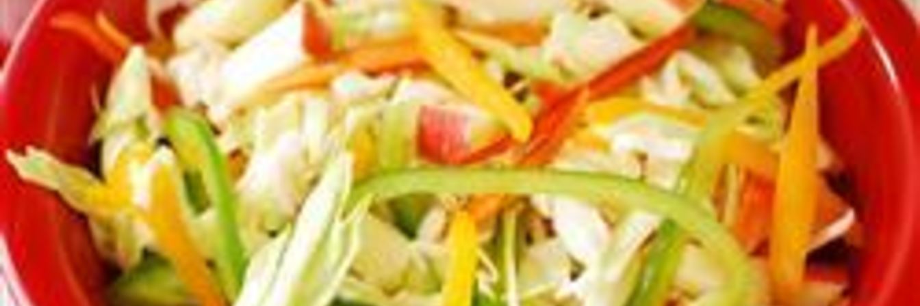 Салат Мозаика с капустой и сладким перцем