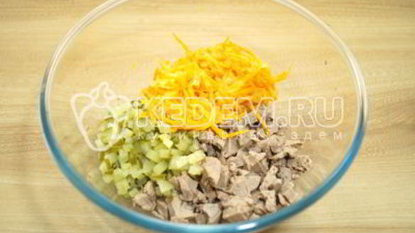 ШАГ 6. салат новогодний огонек