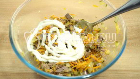 ШАГ 7. салат новогодний огонек