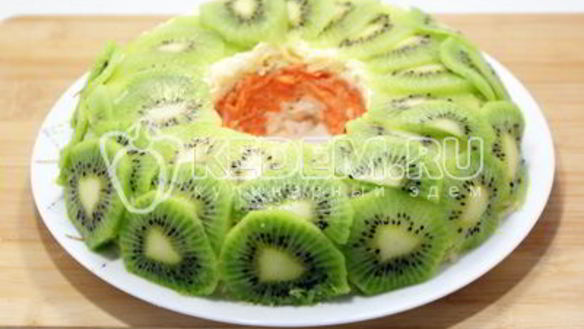 ШАГ 7. салат новогодняя экзотика