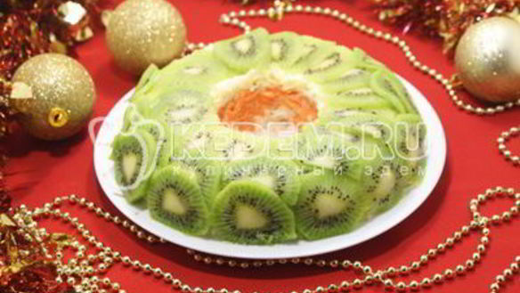 ШАГ 8. салат новогодняя экзотика