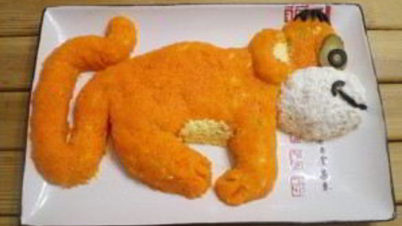 ШАГ 8. салат обезьянка с рисом и курицей